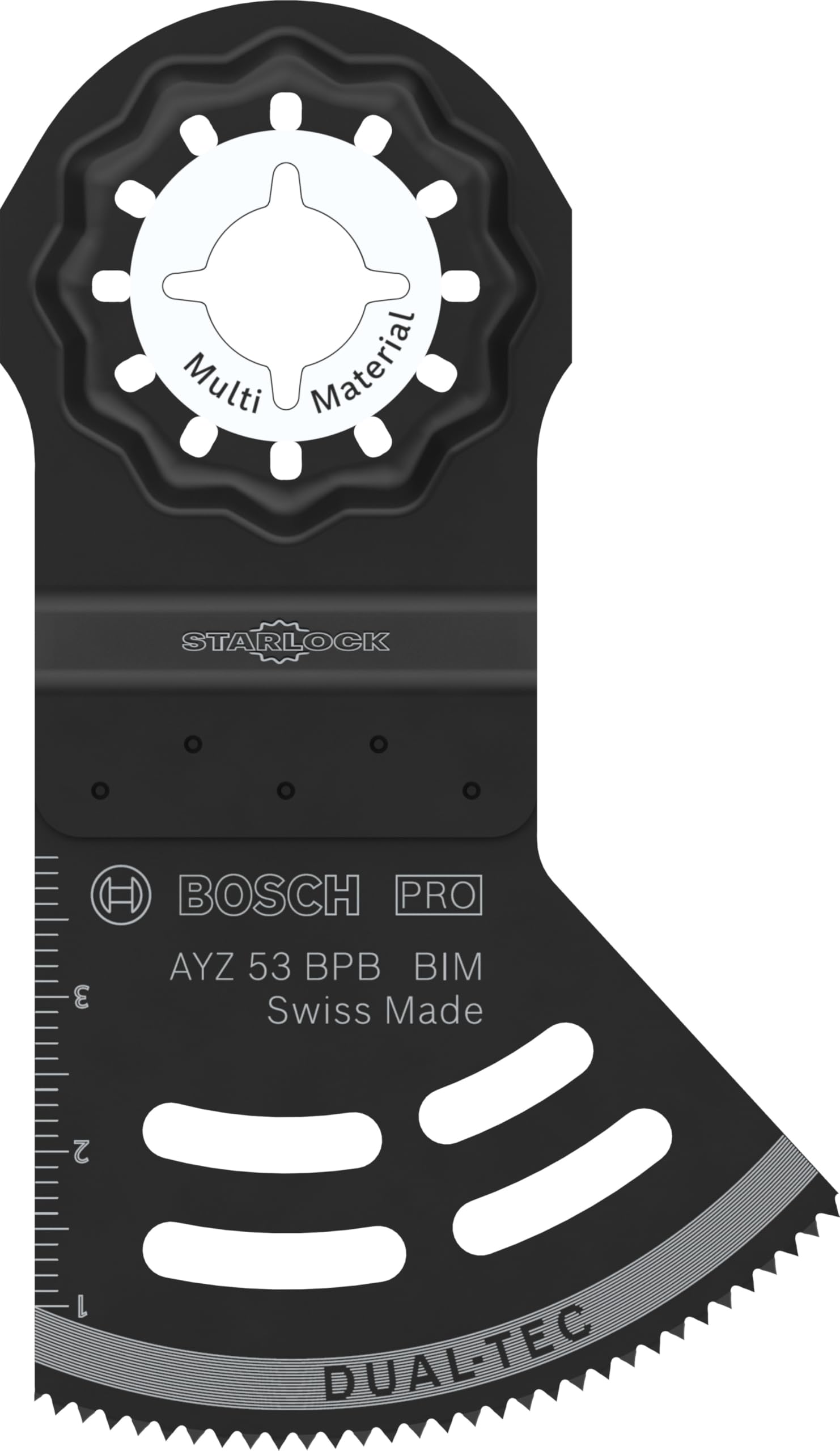Bosch1 x PRO Multi Material AYZ 53 BPB Sheet for Multifunctional Tools (for Plasterboard, Wood with Nails, Width 53 mm, Professional Accessories Multifunctional Tool)