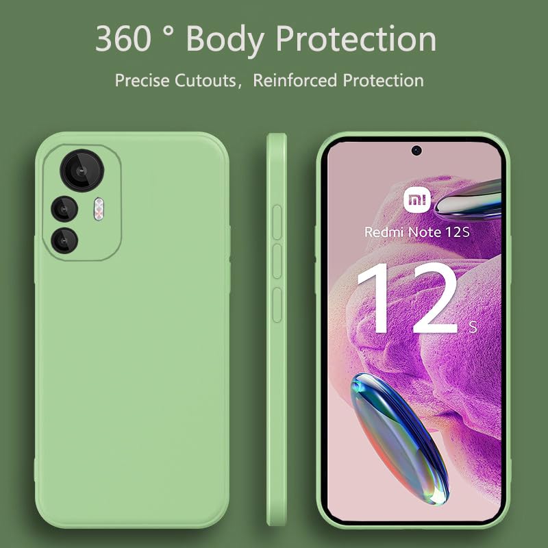 Cover Trasparente Per Xiaomi Redmi Note 12S 4G - Custodia Ibrida TPU + PC Antiurto, Non Ingiallente - 4
