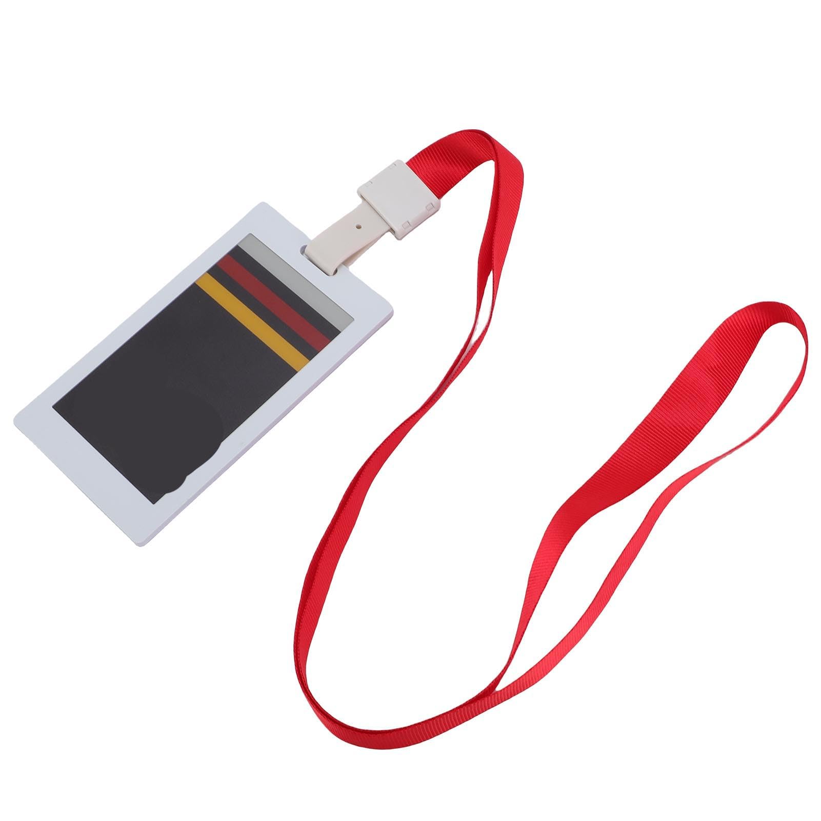 Fabater Badge Intelligente in Carta Elettronica da 3,7 Pollici con funzionalità NFC Avanzata per Studenti Dipendenti, Badge Identificativo Intelligente Progettabile Fai-da-te con Cordino