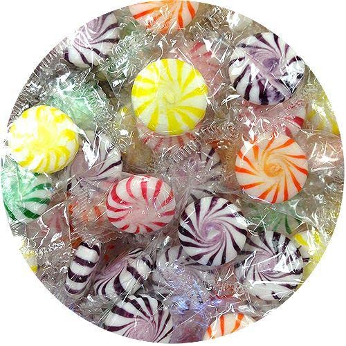 Starlight Assorted Fruit Pinwheels Hard Candies - 3 LB Bulk Bags
