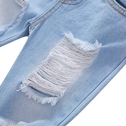 BAOBAOLAI Roupas para bebês meninas Girassol com babados Blusas de manga com calças jeans 3 peças Ro