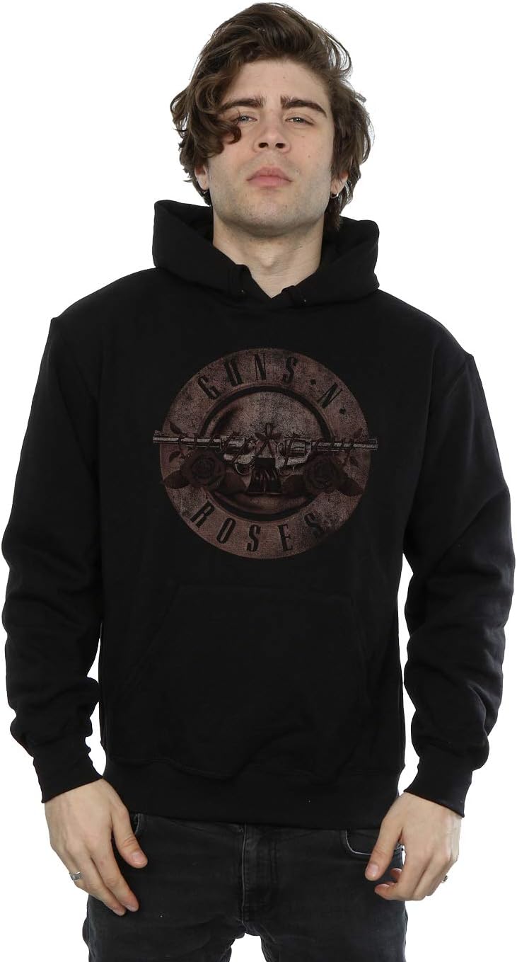 Men's Sepia Bullet Logo Hoodie Large Black