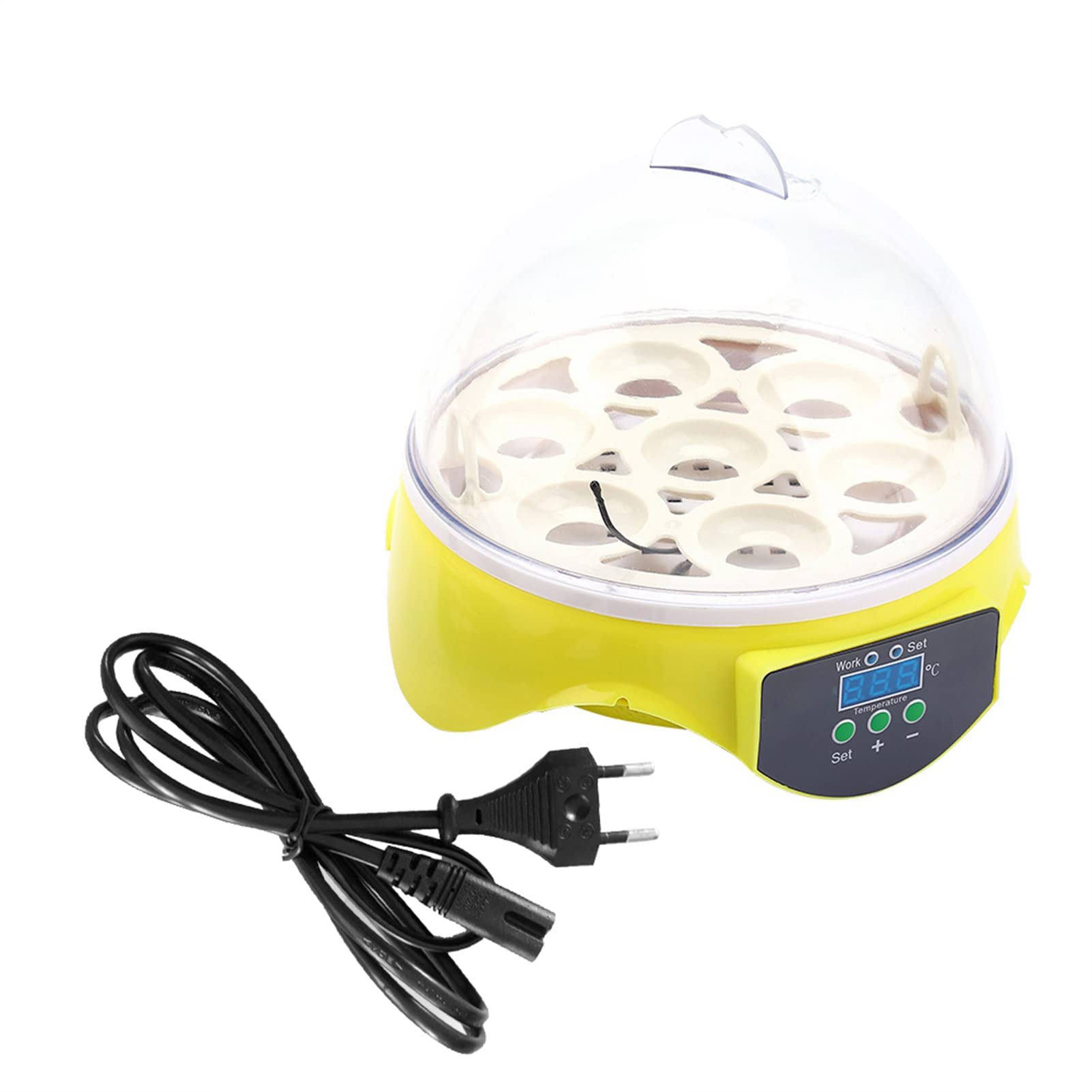 GOTOTOP Incubatrice per Uova, Uova Brut Dispositivo Macchina Automatica Brut flaechenbrueter Incubatrice brueter (7 Uova)