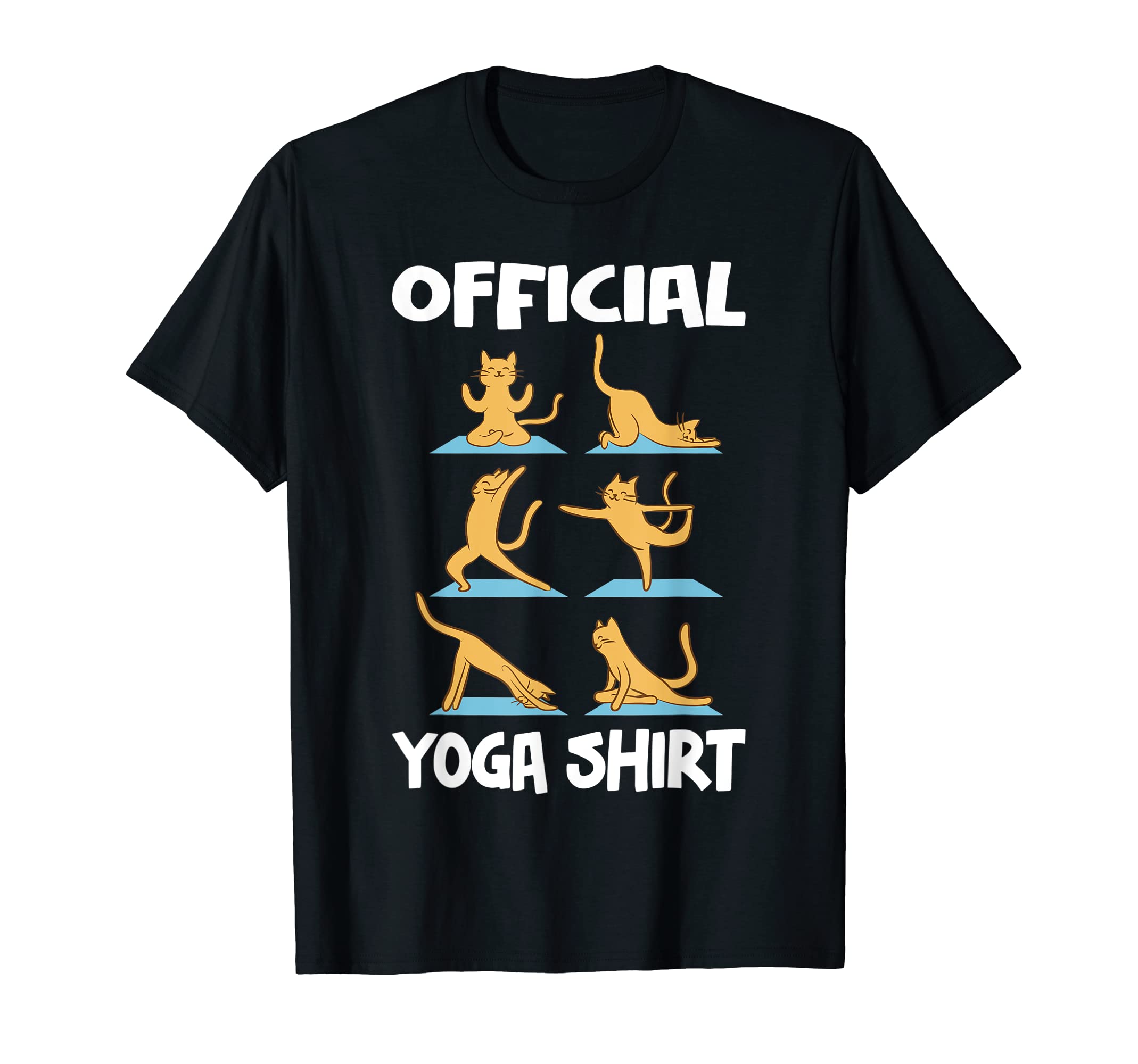 Cat Yoga Designs for Yoga Fans & Yoga LoversOfficial Yoga Shirt Funny Cute Cat Yoga T-Shirt