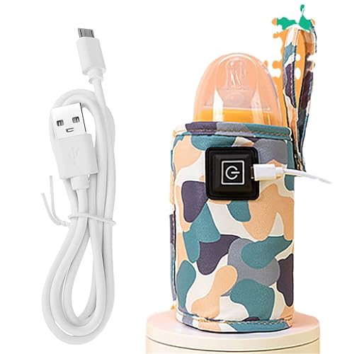 Miniatura 8 de Calentador de leche USB, calentador de botellas rápido 2023 para viajes, calentador de botellas portátil para viajes, calentador de botellas con