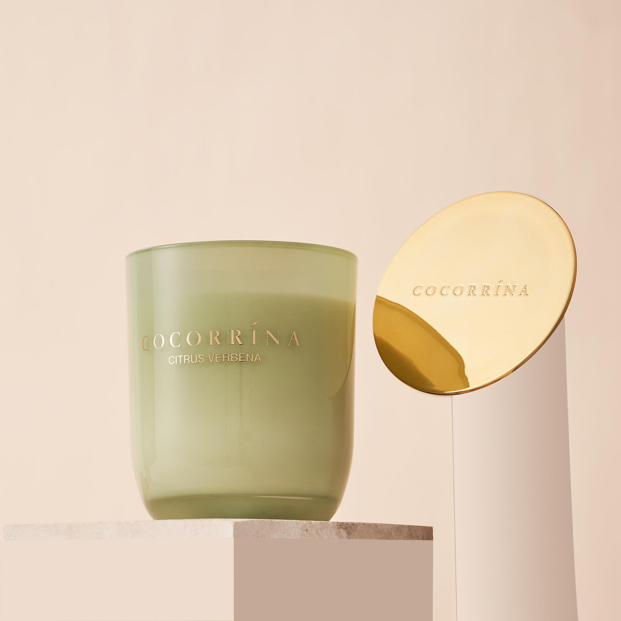 Cocorrína Bougie Parfumée Agrumes Verveine - Cire De Soja Naturelle, 180g Pour 22h De Combustion