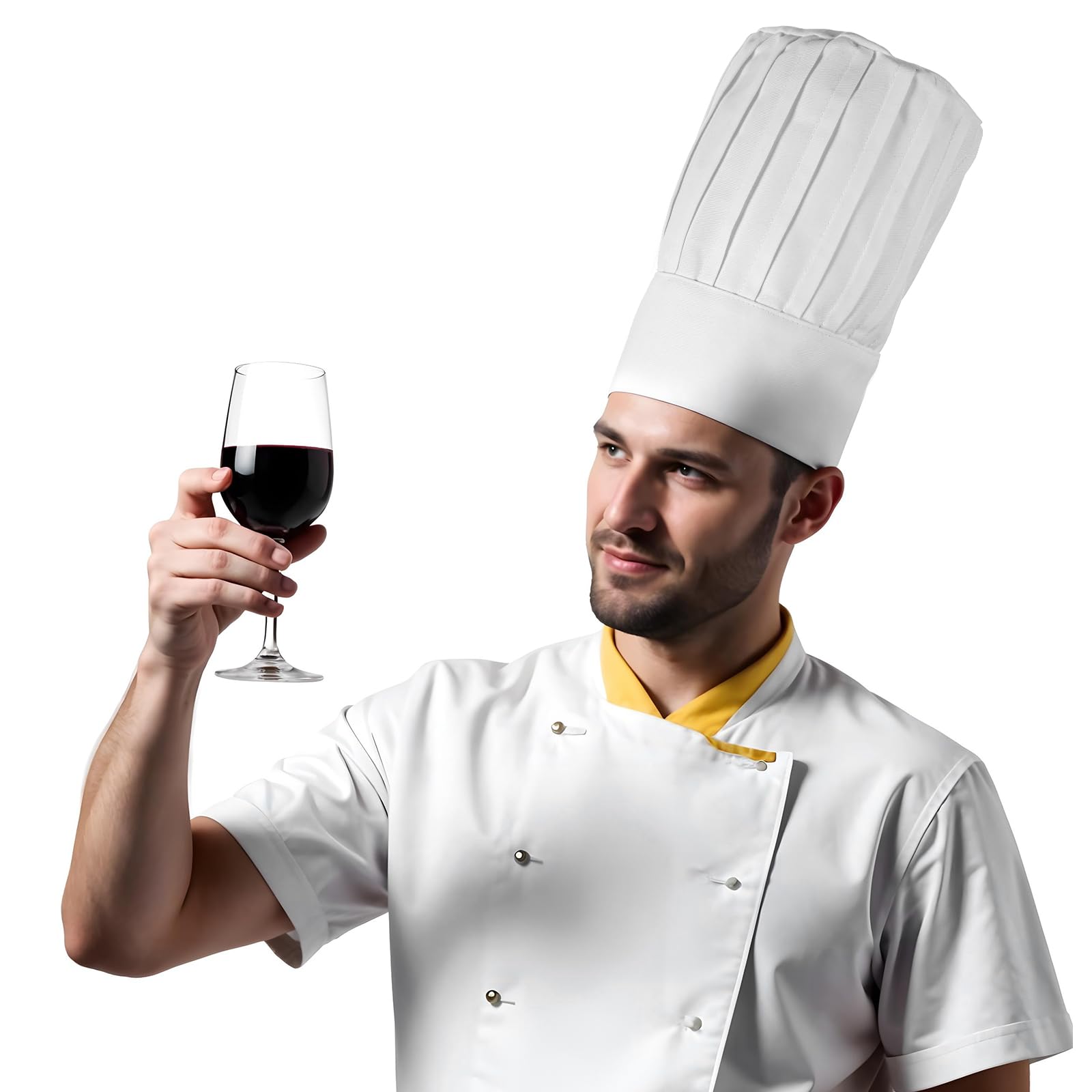 Wysoki kapelusz szefa kuchni regulowana elastyczna taśma piekarz oddychająca kuchnia jedzenie restauracje gotowanie grill czapka szefa kuchni dla mężczyzn kobiet dorosłych dzieci dzieci klasy