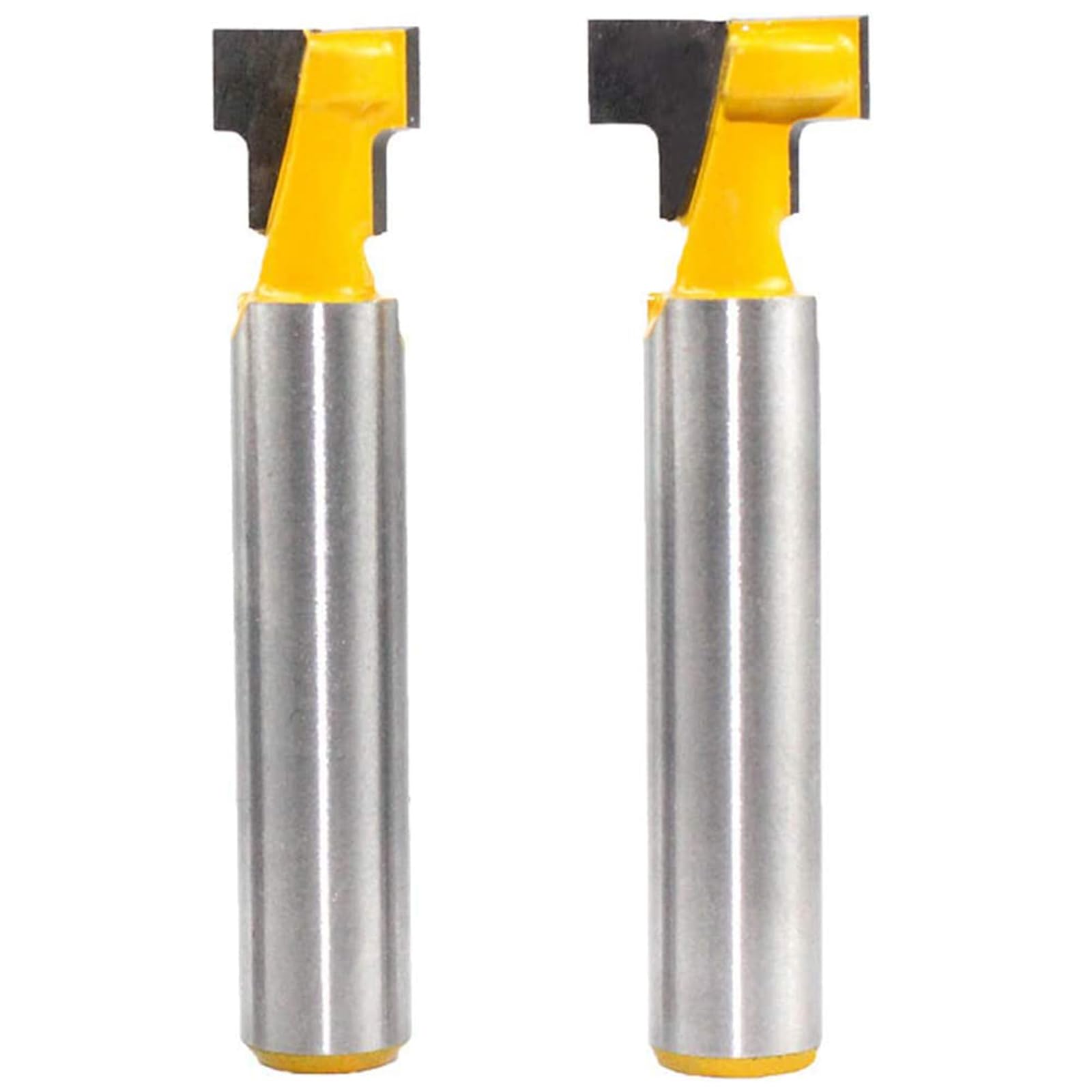 2 Pezzi T-Slot Track Fresa,Fresa a T con Gambo,T-scanalatura Dello Stinco Legno Cutter Router Bit,per utensile Per la Lavorazione del Legno