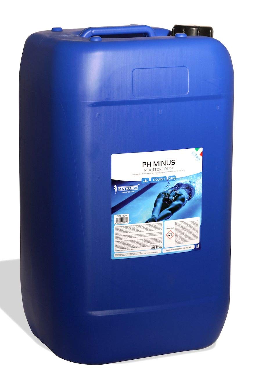 San Marco correttore ph per piscine, regolatore di ph per piscine, stabilizzante ph, disponibile in formati da 1,5,10, 25 kg. (25 kg)