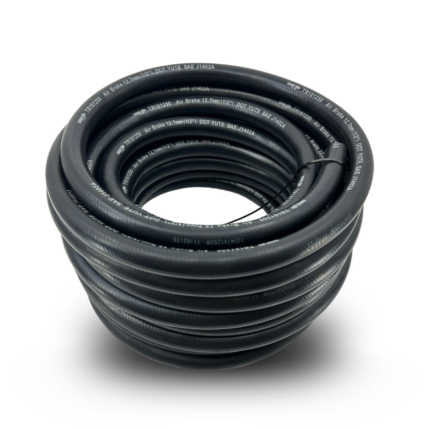 TORQUE Tubo flessibile in gomma per freno aria, 1,27 cm x 1,5 m, nero, SAE J1402-A, ricambio approvato per Continental 9003006 (TR181250)
