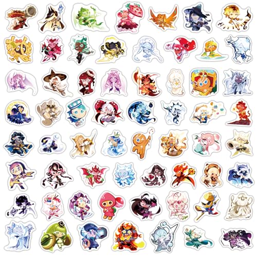 62 PCS Vinyl Stickers for Laptop and Water Bottles,Cartoon Waterproof Vinyl Decals for Guitar,Computer, Luggage, Skateboard Decorative. (Two)