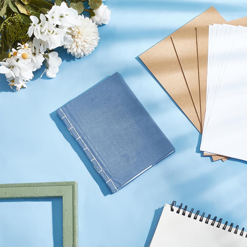 WEBEEDY Buchbinde-Set Für Anfänger Machen Sie Ihr Eigenes Hardcover-Buch DIY-Buchbinde-Bastel-Set Für Erwachsene Komplettes Buchbindezubehör-Set Mit Faden Nähnadeln Papier Und Andere Werkzeuge