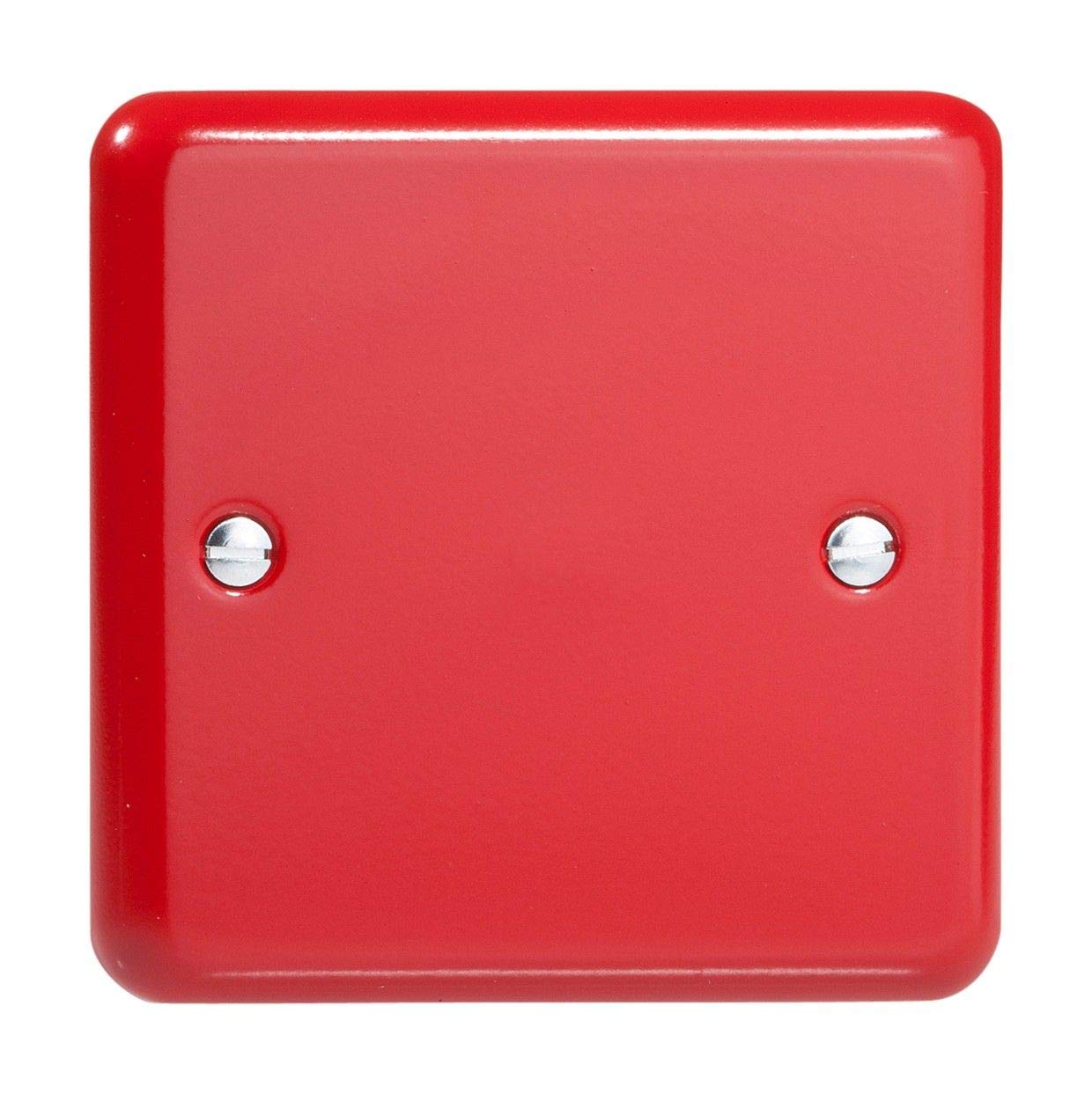 Varilight Single Blank Plate Pillar Box Red