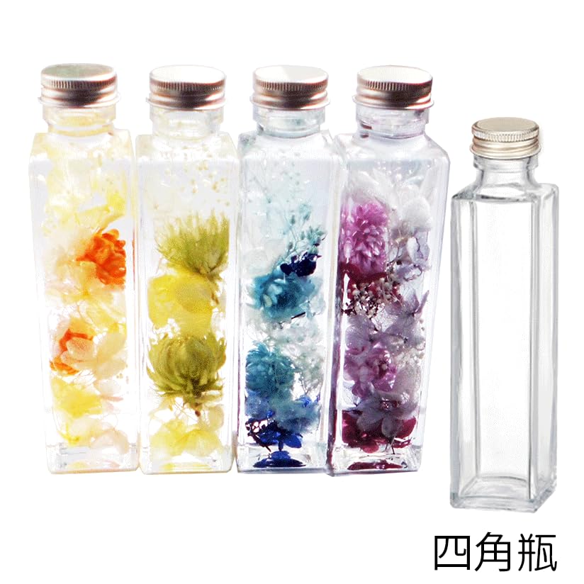 Amazon.co.jp: ハーバリウム 瓶 ミニ 日本製 ボトル ガラス瓶 10本
