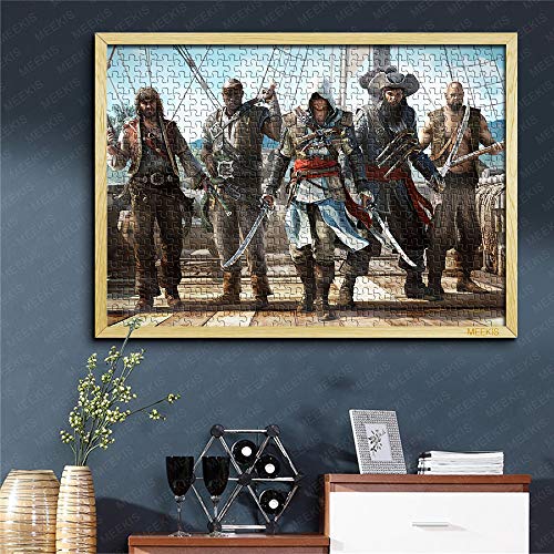 YITUOMO 1000 Stück Klassische Puzzles für Erwachsene Assassins Creed Assassins Creed HD Puzzlespiele für Kinder 38x26cm… – Bild 3