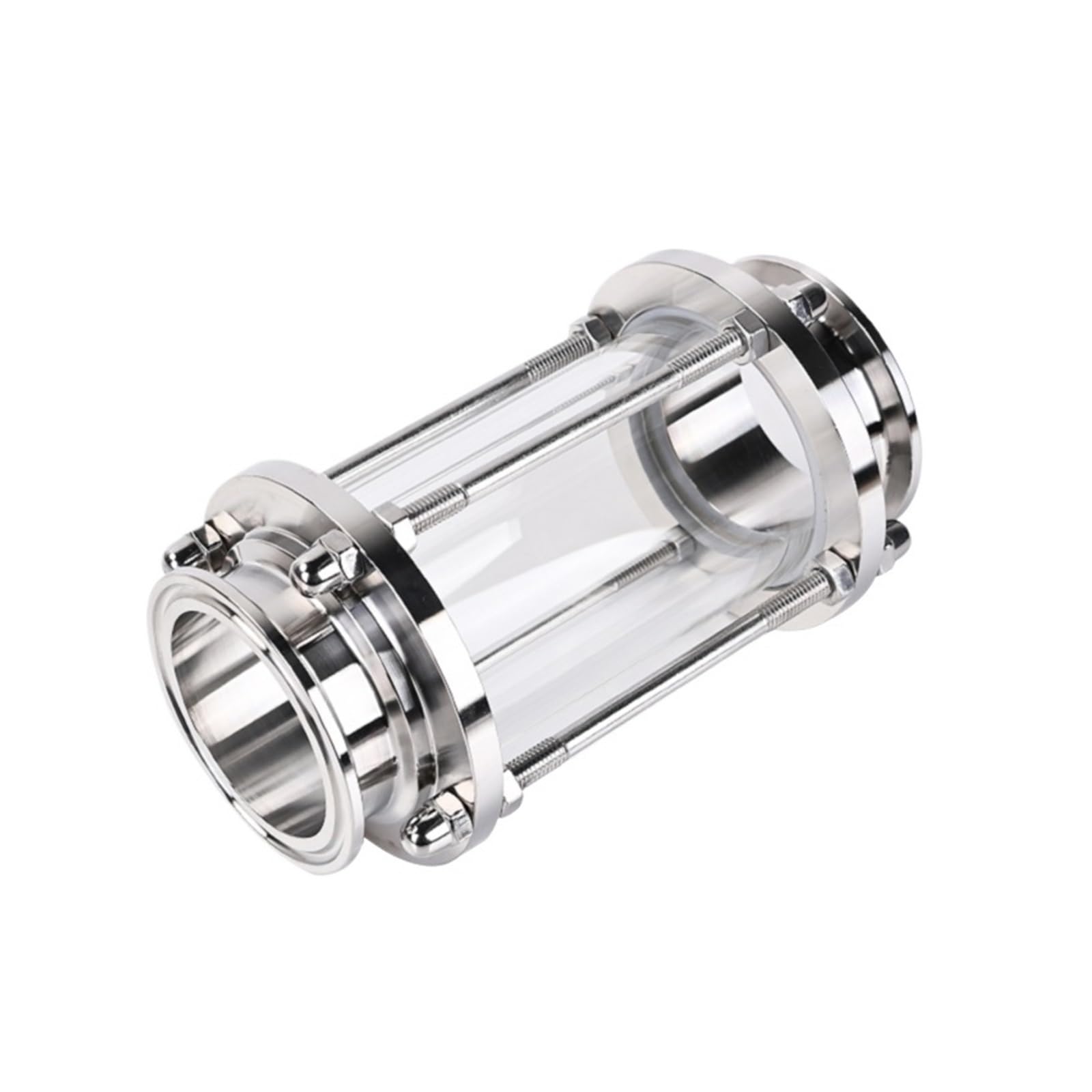 LEOTNNDQ 1.5" Tri Clamp Flow Sight Glass Diopter Pipe OD 38mm