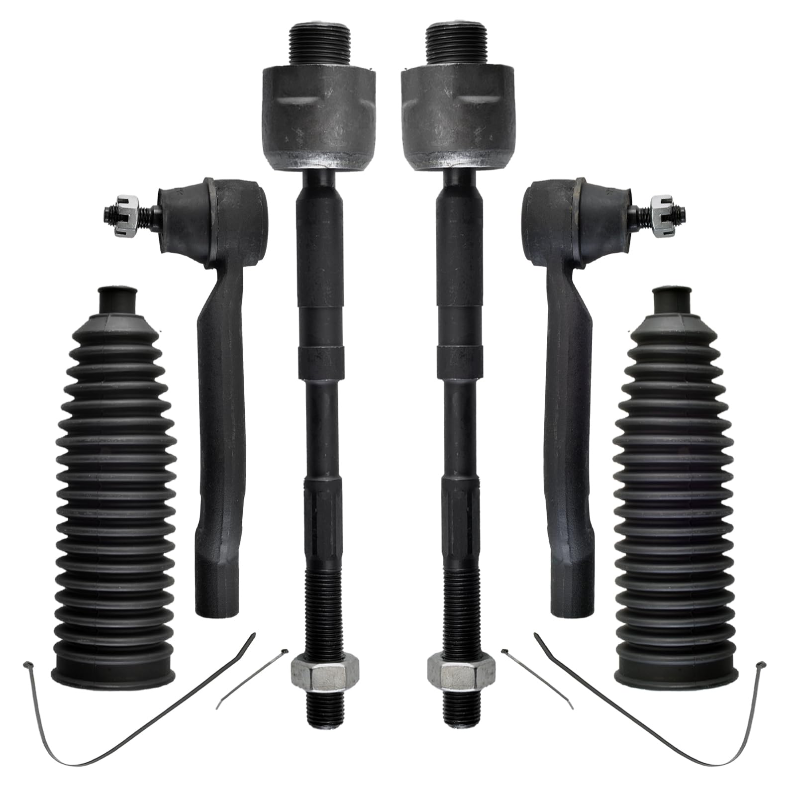 Front Inner Outer Tie Rods A-Premium Tie Rod End Kit - Set Of 4 For Nissan Altima 2013-2018 & Maxima 2016-2023 Altima Maxima Suspension