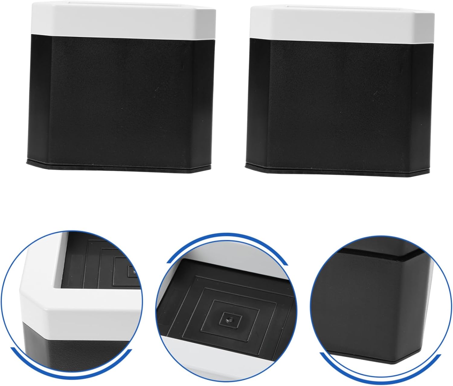 PRETYZOOM 4pcs Heavy Duty Bed Risers for Furniture Non- Floor Protectors for Sofa Table and Bed for Increased Height and Stability