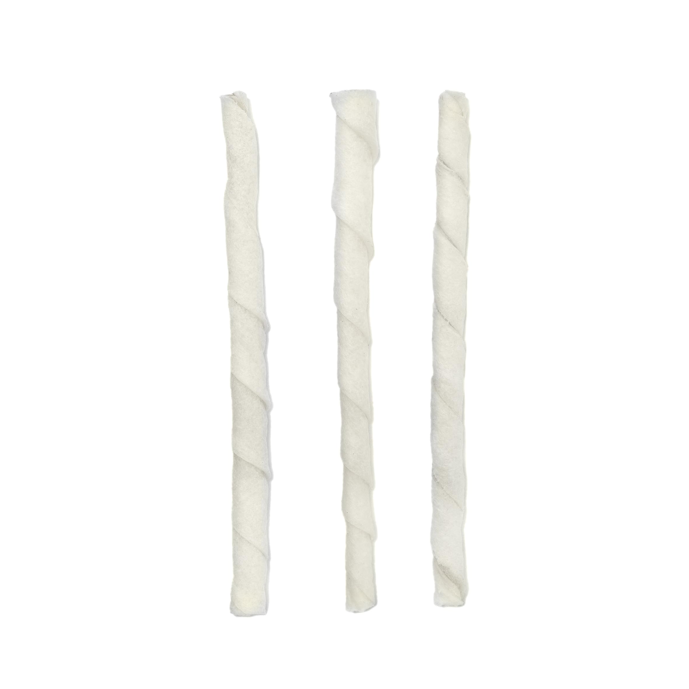 Record - Snack per Cani Stick Termoretratti in Pelle Bovina. Masticativi per Cani Proteici e Naturali, ideali per la Salute Gengivale. Realizzati con Essicazione Naturale | 100 stick Bianchi, 550 gr