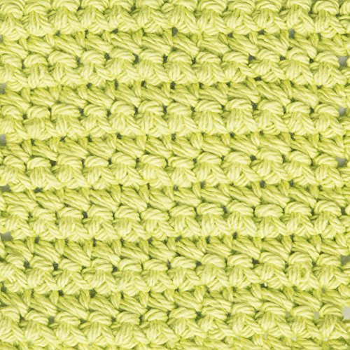 Image of Bernat Handicrafter Cotton Solids Yarn, 1.75 oz, Gauge 4 Medium, 100% Cotton, Hot Green
