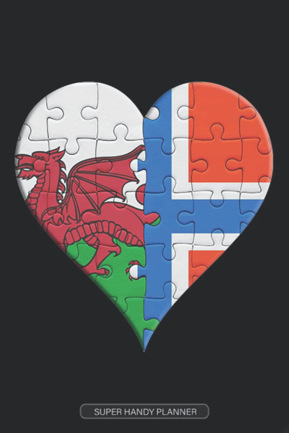 Planner: Welsh Norwegian Flag United Heart Jigsaw Puzzle Flags Of Wales Norway