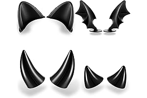 Lewtemi Motorcycle Helmet Accessories for Women: Cat Ears and Devil Horns
