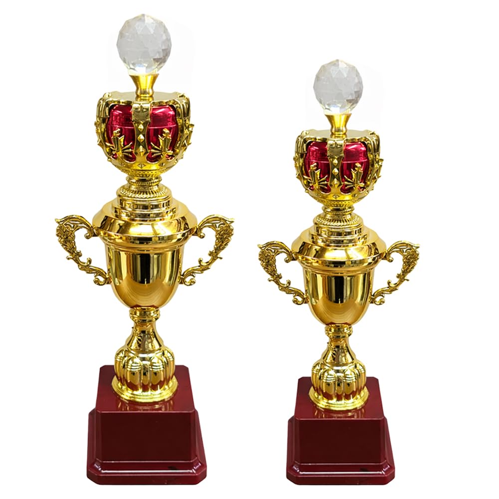 Flower Colour Trophy Diamond Metallic Fiber Gold Award Cup Set of Two Trophy for Party Celebrations, Ceremony, Appreciation Gift, Sport, Academy, Awards-picture-35