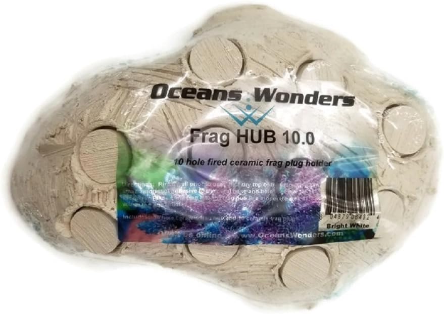 Oceans Wonders Frag Station Hub 10.0 Coral Reef Plug Holder with 10 Plugs