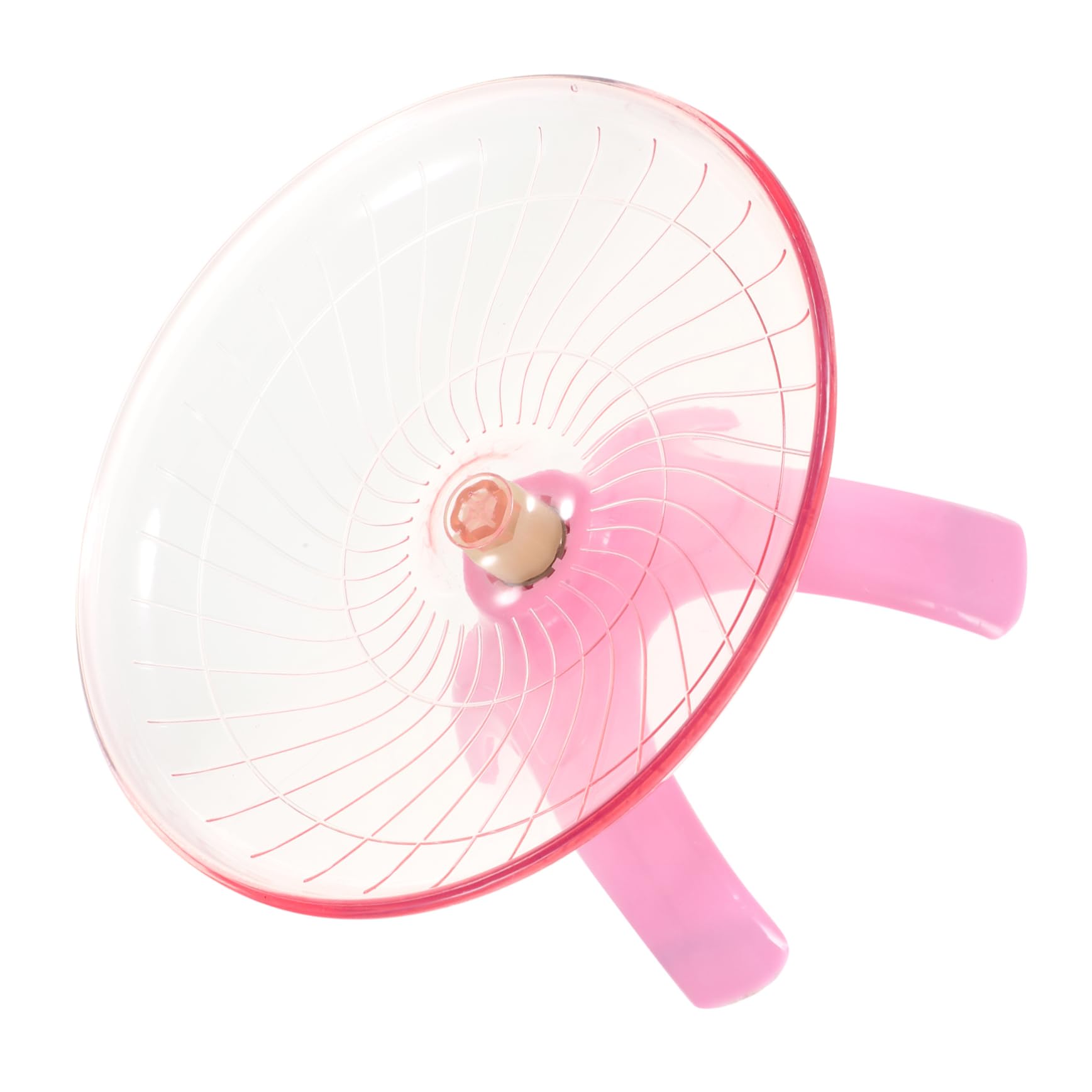 COLLBATH 1pc Pet Jogging Wheel Non Slip Run Disc Chinchilla Wheel Hedgehog Wheel Hamster Saucer Hamster Flying Saucer Wheel Hamster Jogging Wheel Toys Pink Sports Supplies