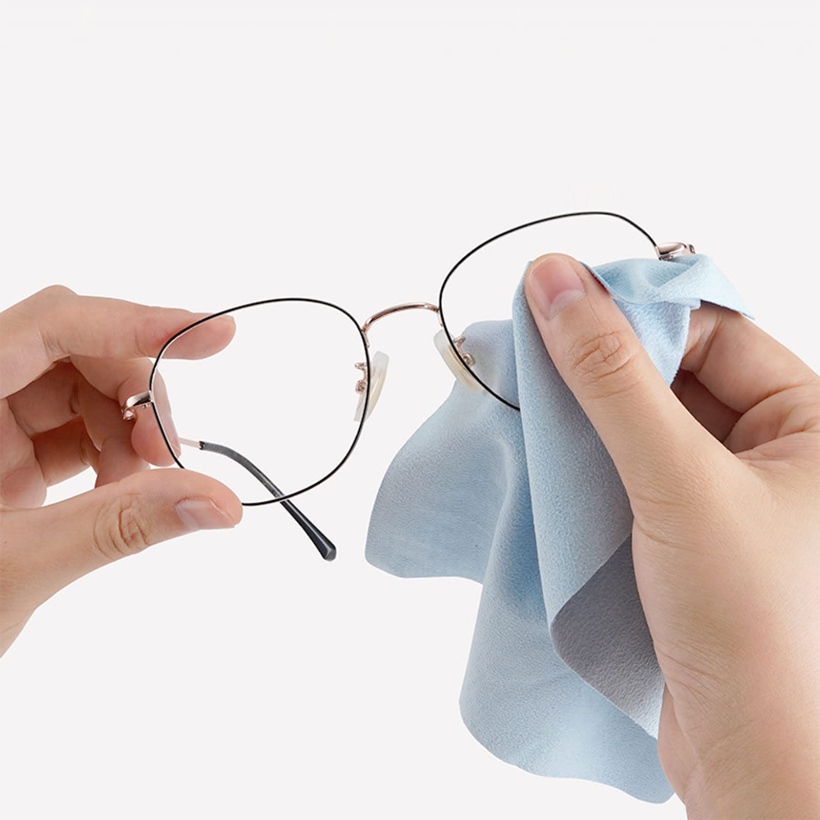 Panni per La Pulizia Degli Occhiali in Microfibra - Panni per La Pulizia Degli Occhiali Extra Morbidi e Lavabili per La Pulizia di Occhiali, Lenti, Tablet, Telefoni, iPhone (confezione da 20)