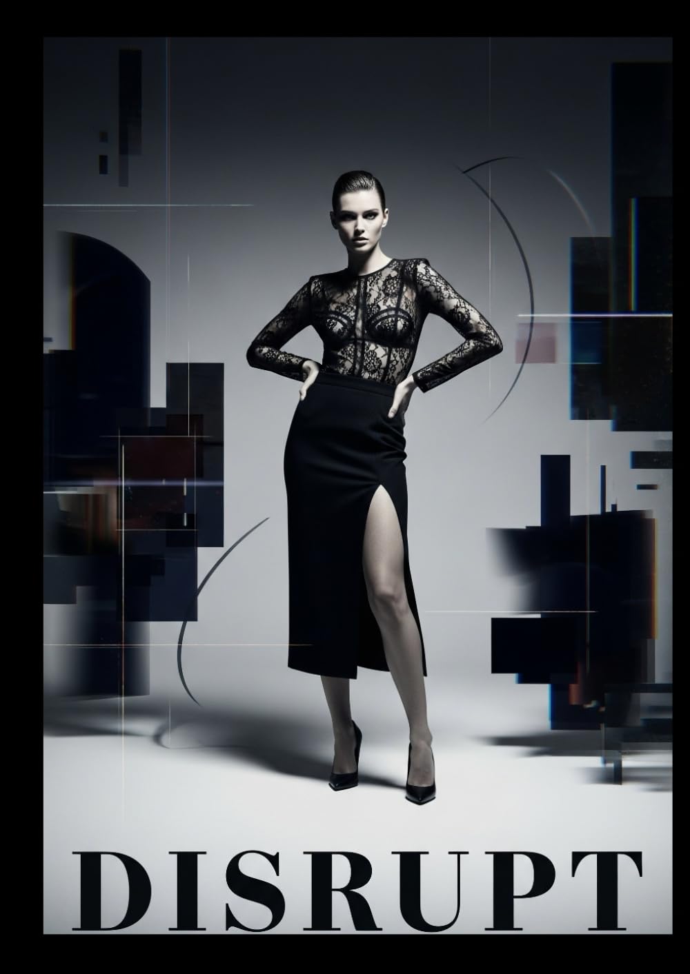 Disrupt: Edgy High Fashion Decorative Book for Coffee Tables, Styling Props, and Modern Home Decor (Fake Magazines)