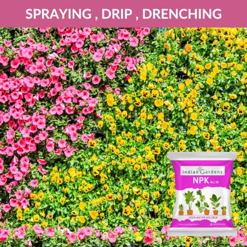 Image of Indian Gardens - GROGREEN NPK 19-19-19 + 1 MgO + TE Fertilizer For Plants | Water Soluble | Nutrition For Gardening | Growth Boost And Flowering Yield Boost | For All Plants - 1800 Grams