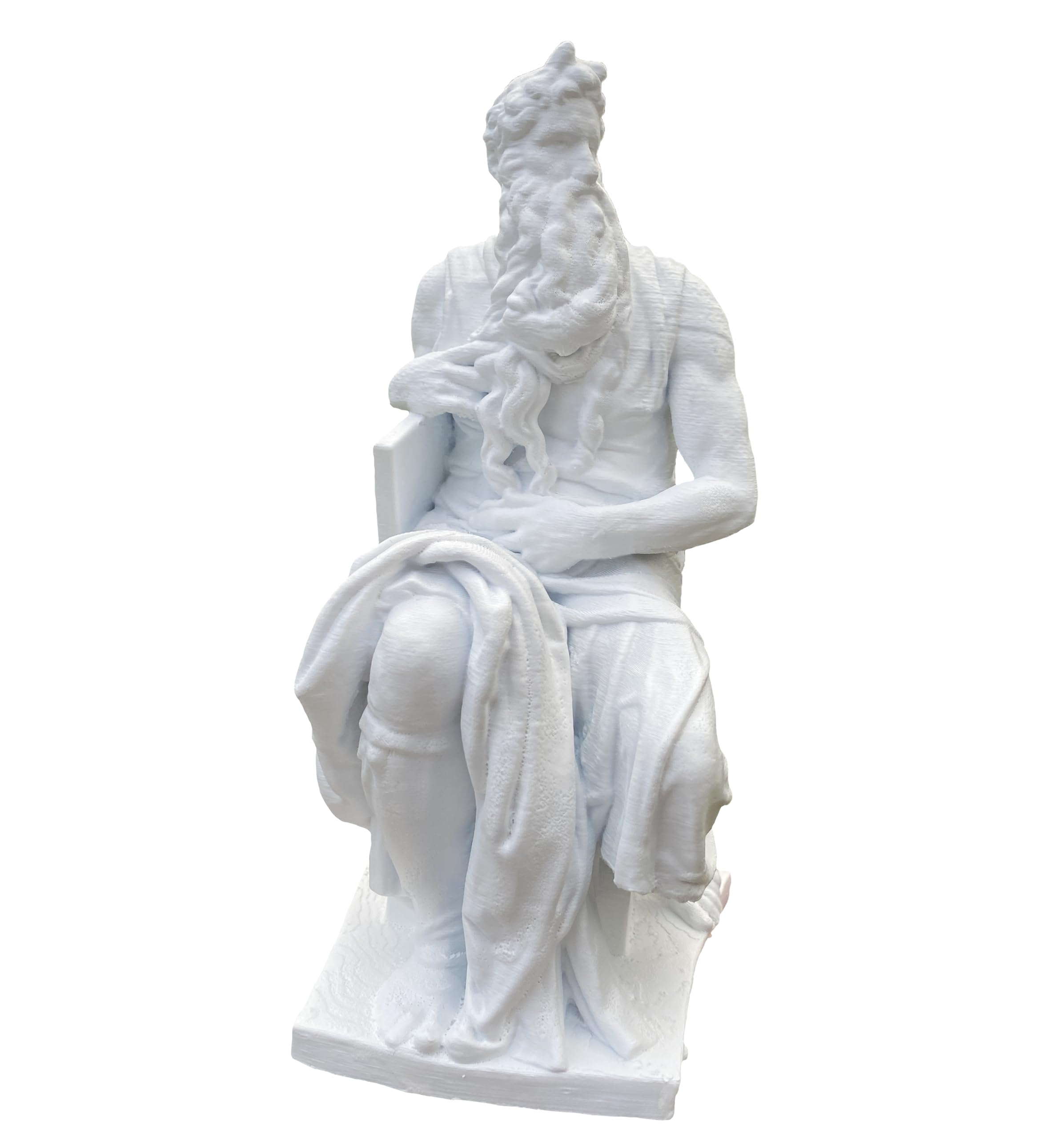Escultura de Moisés de Miguel Ángel Buonarroti, estatua de Moisés en San Pietro in Vincoli, escultura 3D: 20 cm