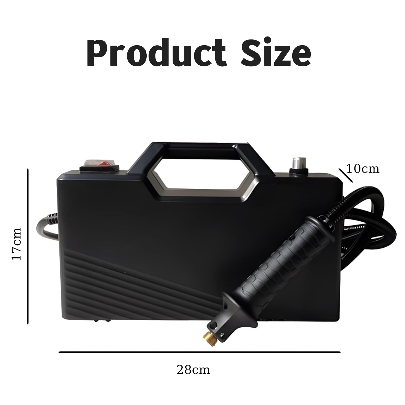 3800W Cleaner de Vapor de 9.5 Bares, Calentamiento de 6S, Vaporizador de Limpieza Portátil de Tanque 6 Litros con Tubería Extendida de 3 M, Para Hogar, Cocina, Tierra, Baldosas, Piso, Automóvil