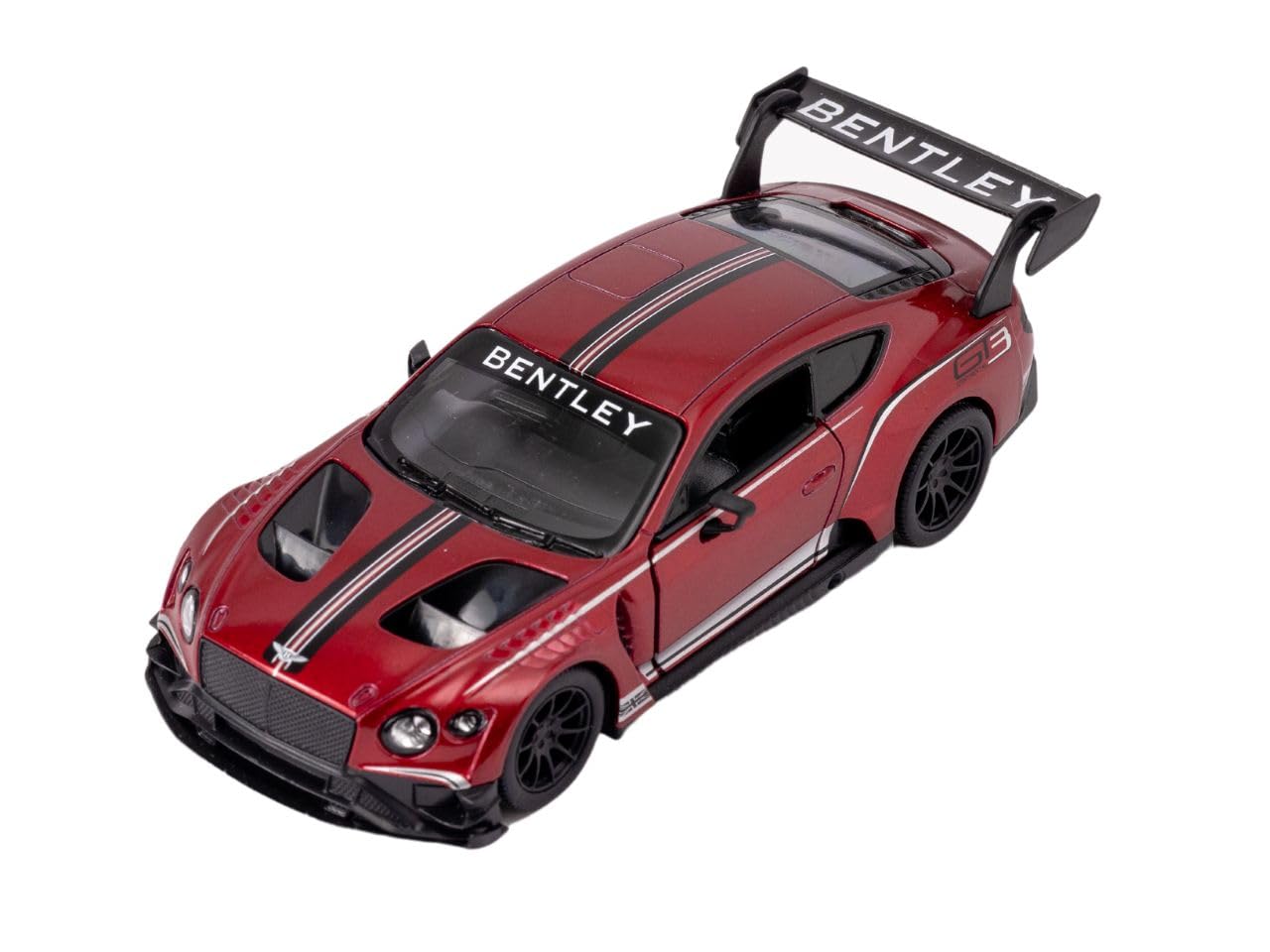 Easy Toys Model Car Compatible with Bentley Continental GT3. Scale Toy Car with Opening Doors. Car modeling. (Red)