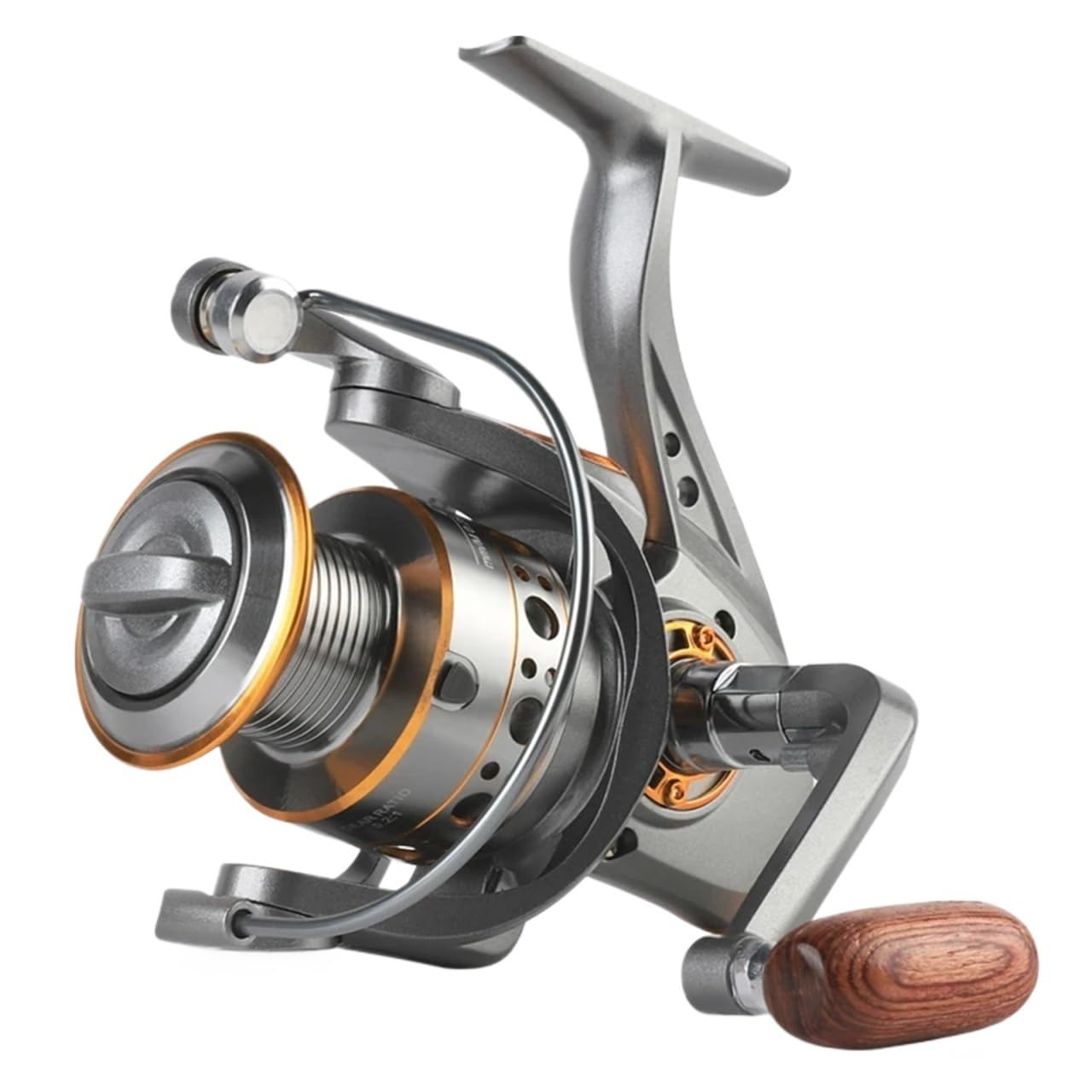 Moulinet Spinning 1000-7000 5.2:1, Frein à Friction d'une Puissance maximale de 26lb, Bobine métallique CNC, Eau Douce et Eau salée