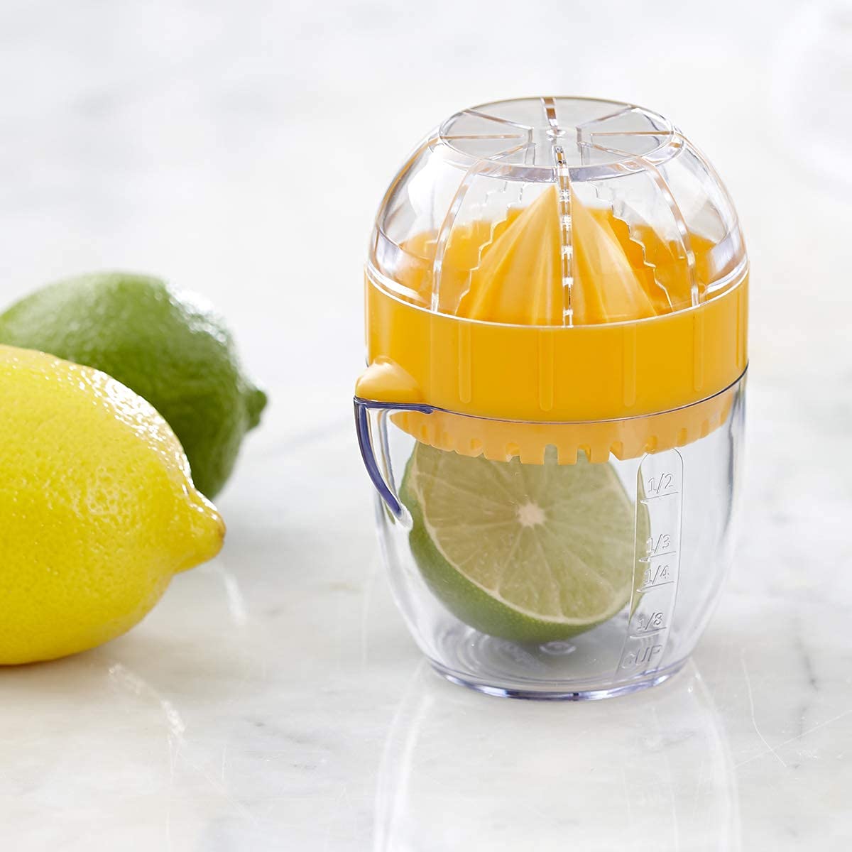 Trudeau 9911067 Lemon Squeezer, Assorted Colors, 3.15 x 1.57 x 0.79 inches,Silver