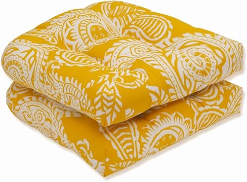 Miniatura 1 de Pillow Perfect - Cojín para el piso, para interioresexteriores, 25 x 25 pulgadas, color amarillo