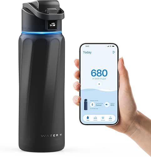 BOOST Smart Water Bottle with Reminder & Tracker, Double Wall