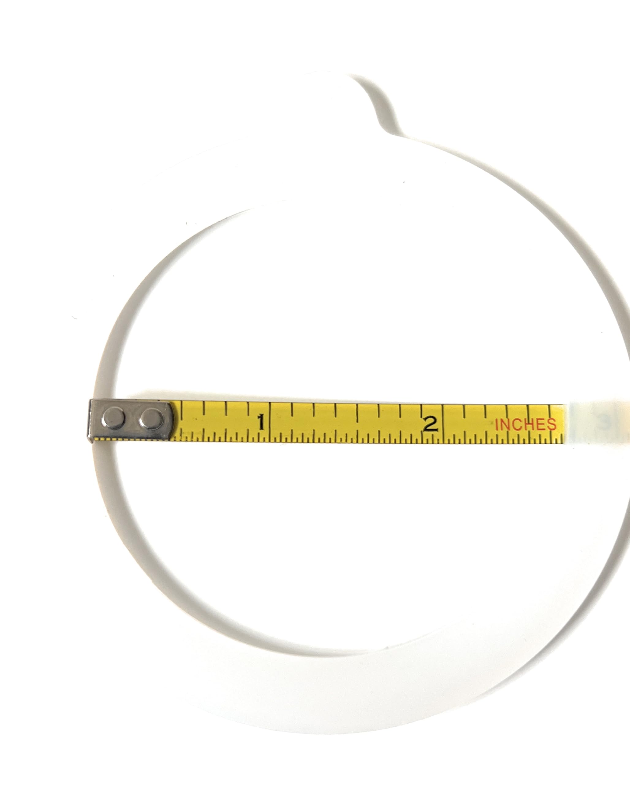Silikon-Ersatzdichtungen, passend für breite 8,9 cm Einmachgläser, Außendurchmesser 8,9 cm x Innendurchmesser 7,9 cm, 4 Stück, Weiß