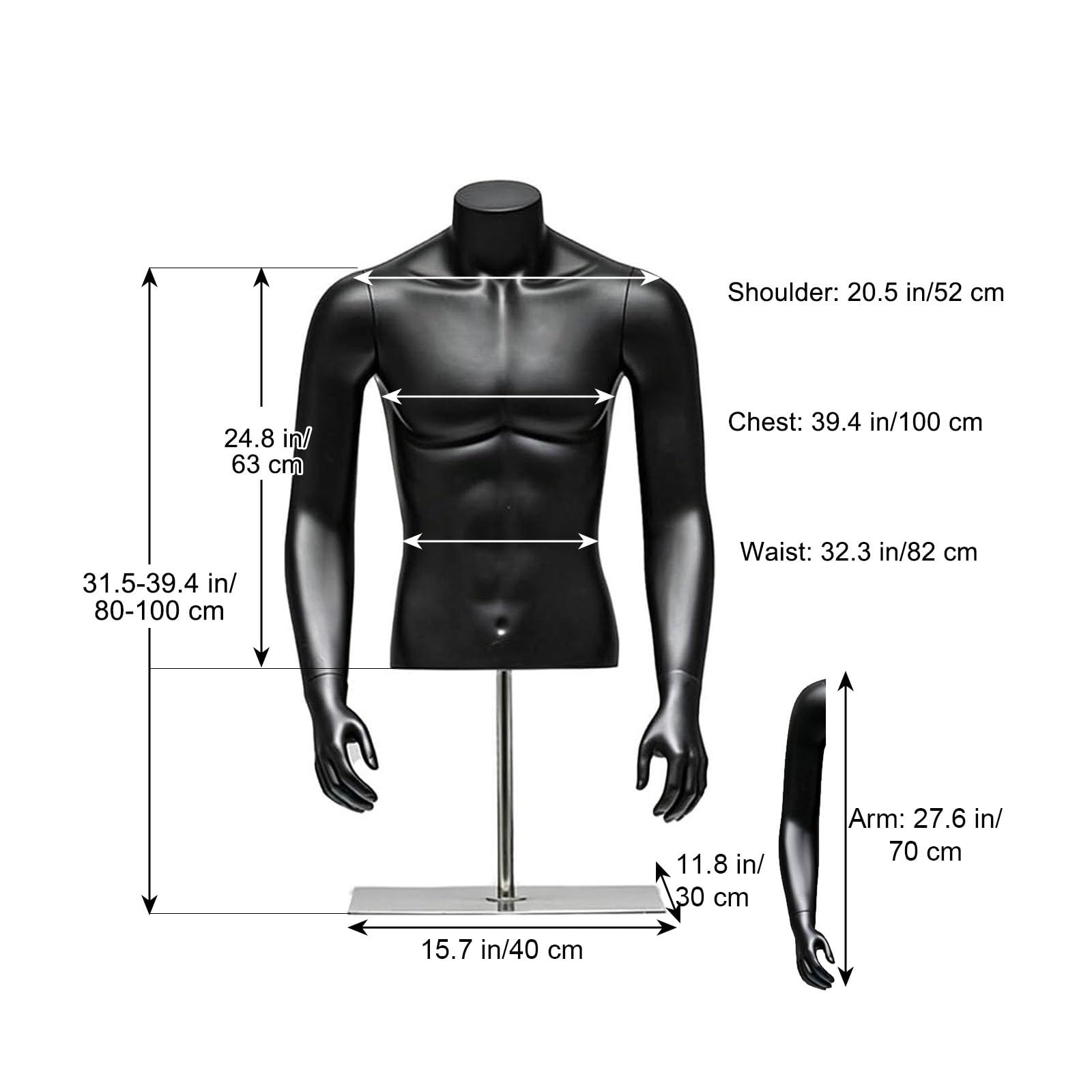 Maniqui Costura con Brazos Desmontables，Maniquis para Vestidos de Torso