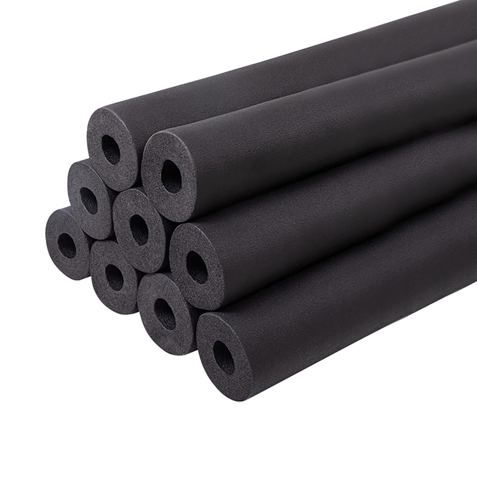 Tubo Isolante in Schiuma per Tubi 1.9m Nero Isolamento Tubi In Schiuma Isolante per Tubature Impermeabile per Riscaldamento Idraulico Tubi in Rame(89mmx30mmx1.9m)