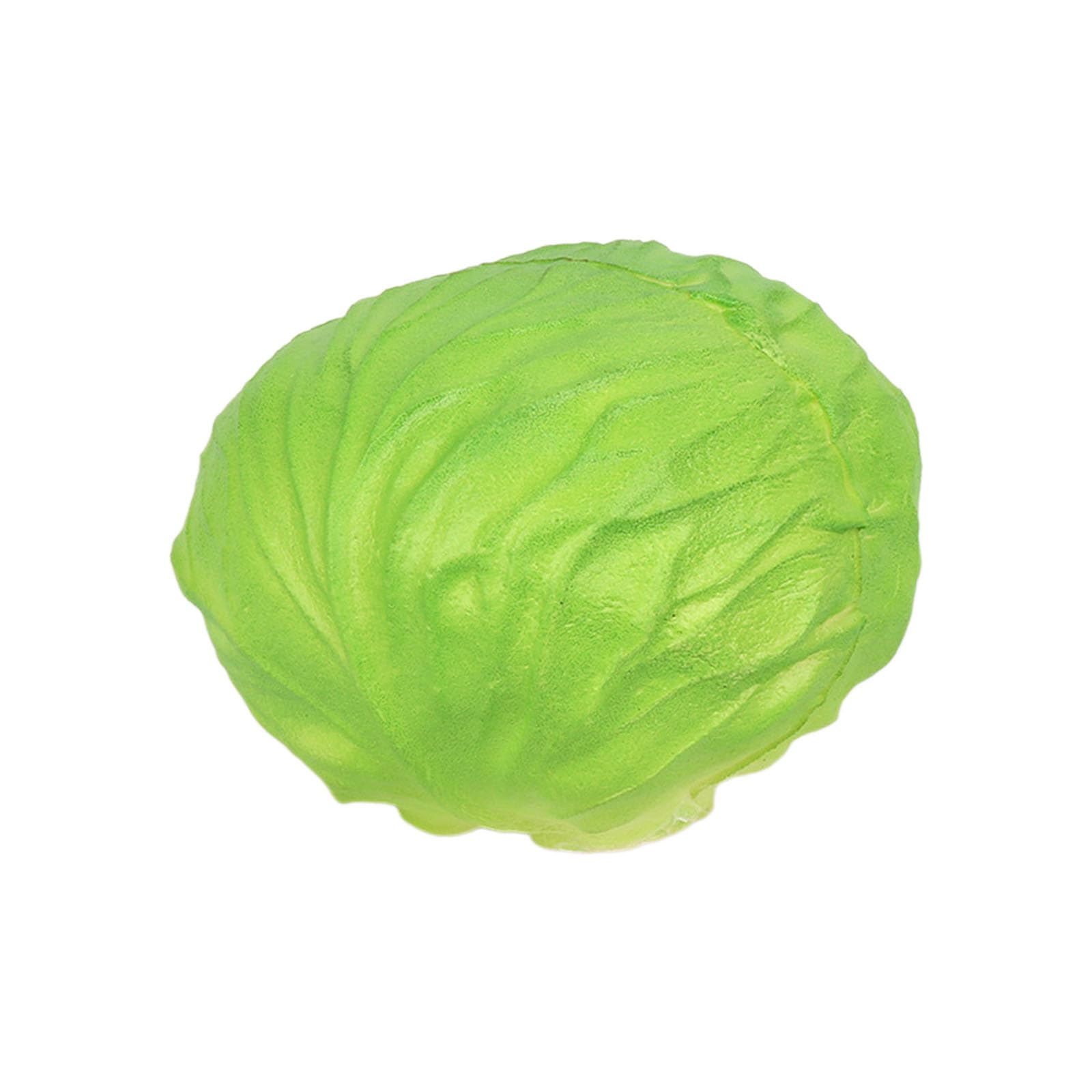 YPBEW Artificial Vegetable Fake PU Vegetable for Photography Props Basket Display Thanksgiving Harvest Parties Decorations Soft, Green Cabbage