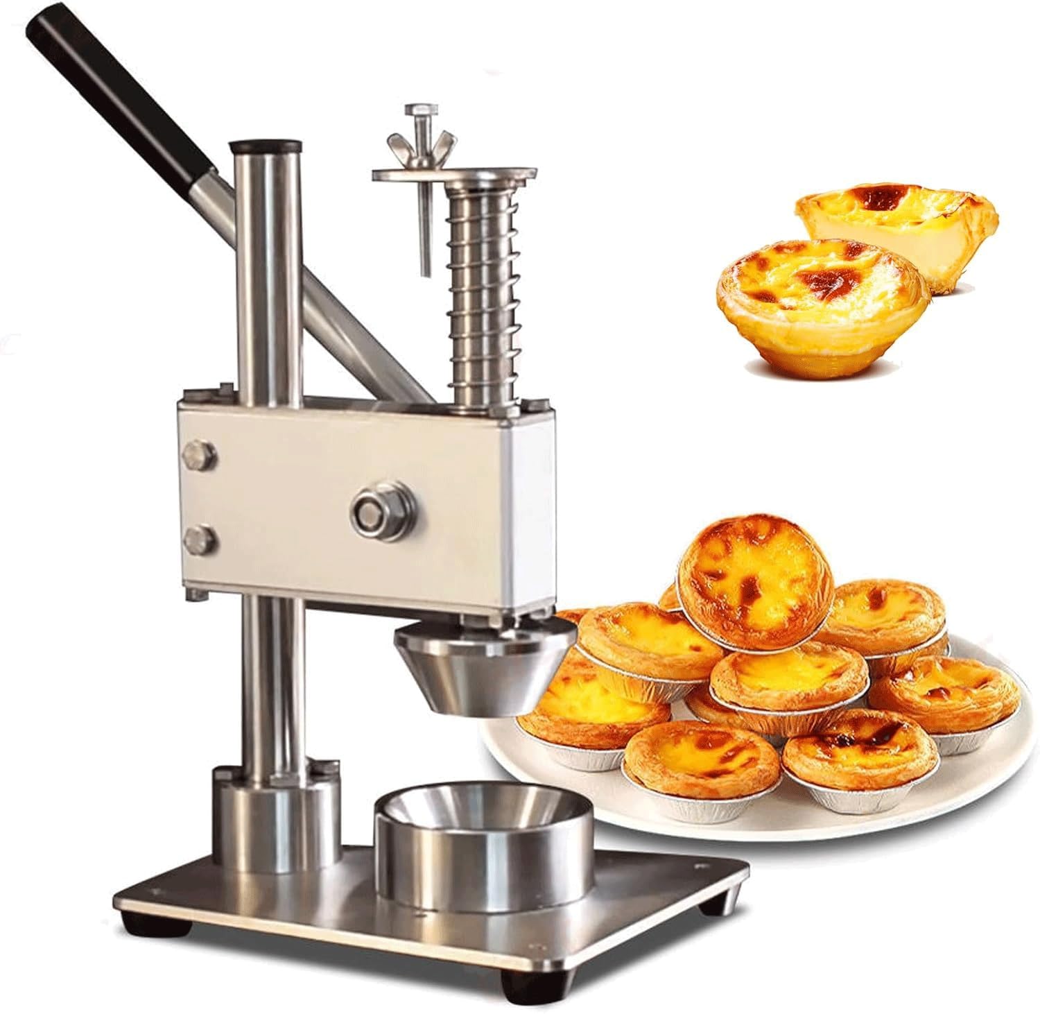 Maszyna do wyciskania skorupy jajka, narzędzie do formowania tartletów ze stali nierdzewnej, ręczna prasa do skórki do jajek do użytku domowego i komercyjnego