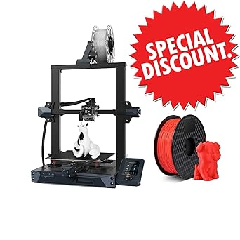 review Creality 3D Printer Ender 3 S1 Plus 1 3D Printer PLA Filament Red 1.75 mm