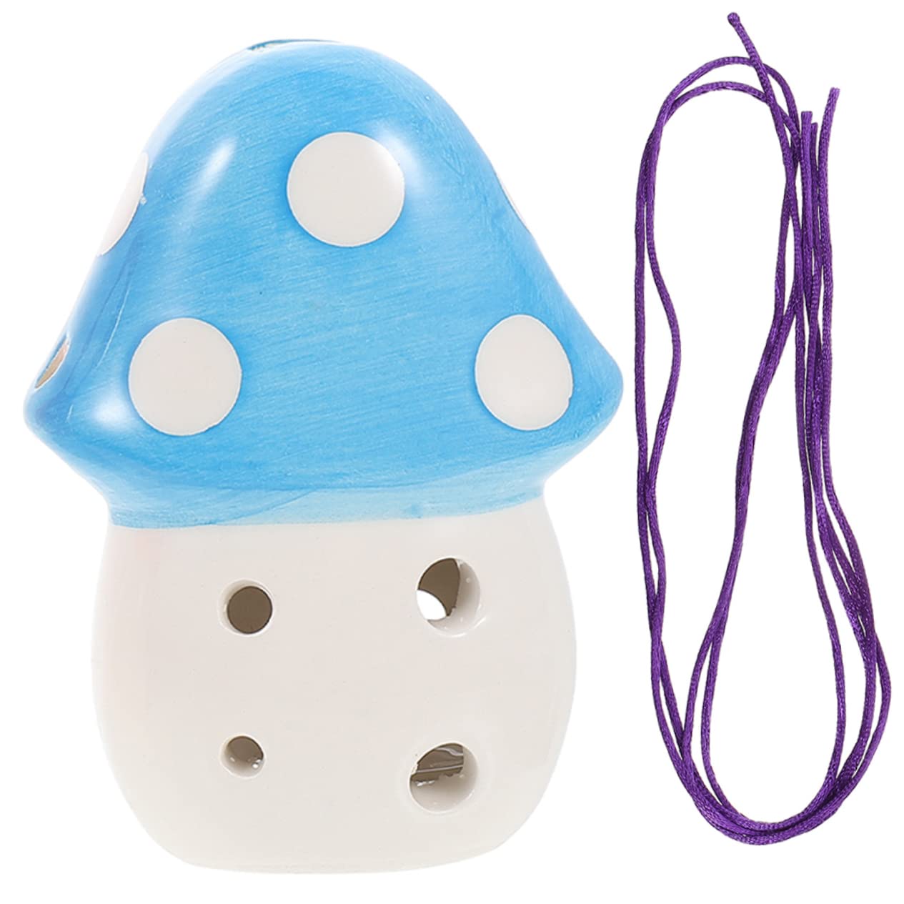 Yardwe Portable Ocarina Beginner Friendly Mushroom Shaped Ceramic Ocarina for Adults Unique Musical Instrument Present for Festivals and Special Occasions