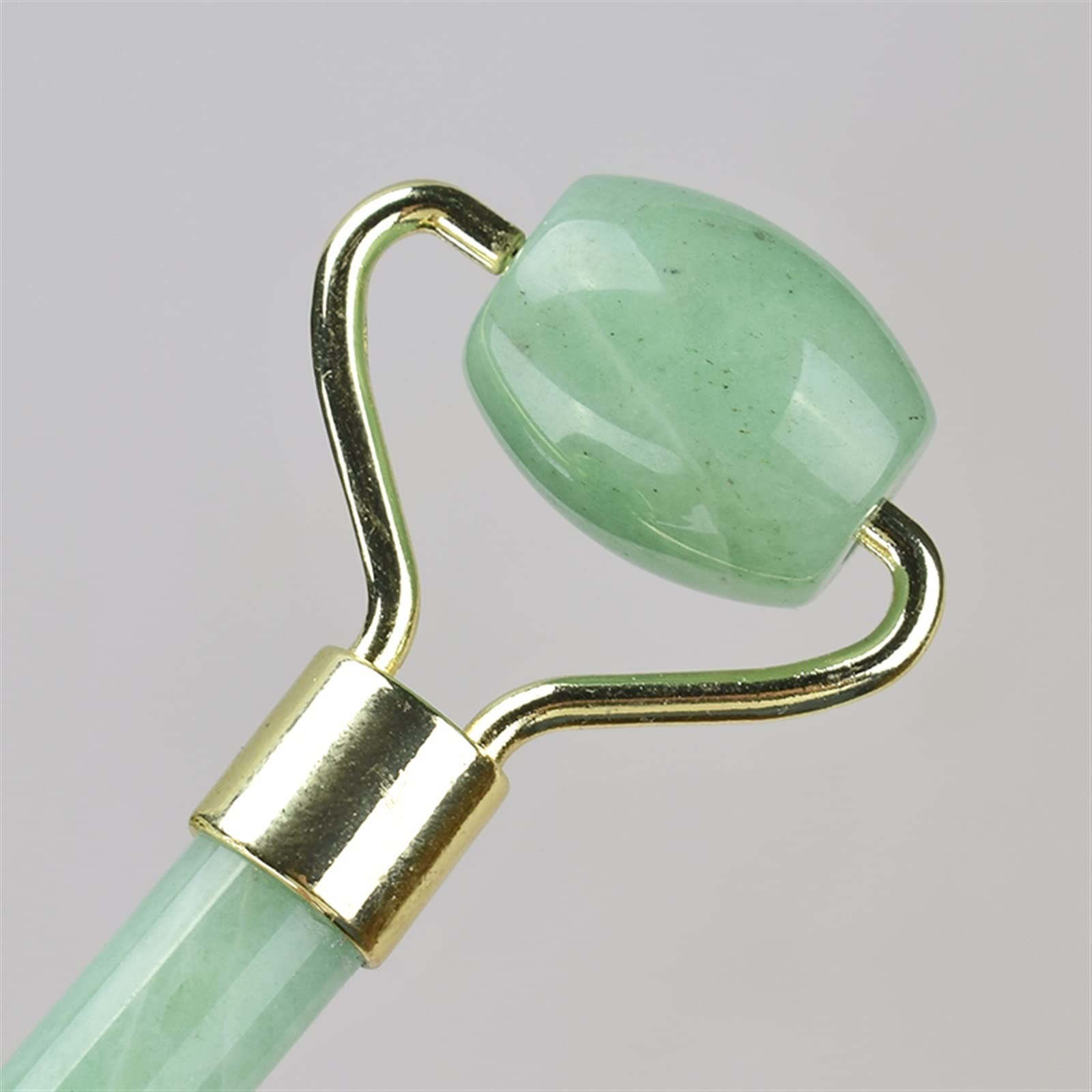 BAWHO Double Head Jade Rollers for Face Green Jade Massage Roller Cellulite Wrinkle 1Pcs