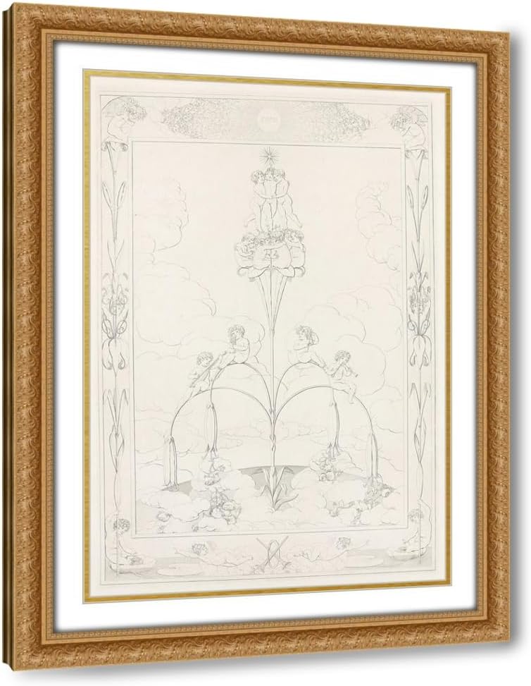 ArtDirect Die Zeiten (1802-05) Custom Framed Art Print Giclee Print or Canvas Options with Various Sizes and Customization by Philipp Otto Runge