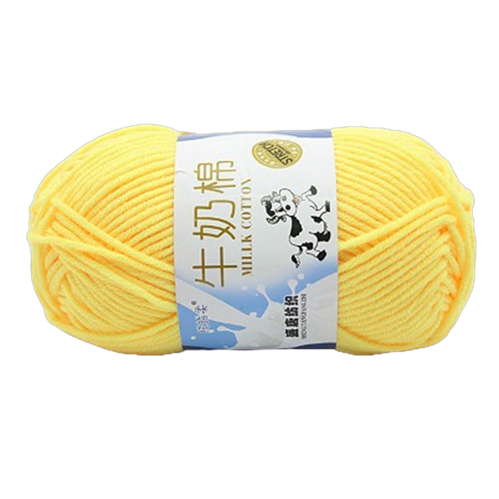 Jazuaiao Milk Cotton Yarn Hand Knitting Yarn Multicolor Soft Cotton Threads Baby Crochet for Scarves Blanket Shawls Hat Milk Soft Crochet and Knitting