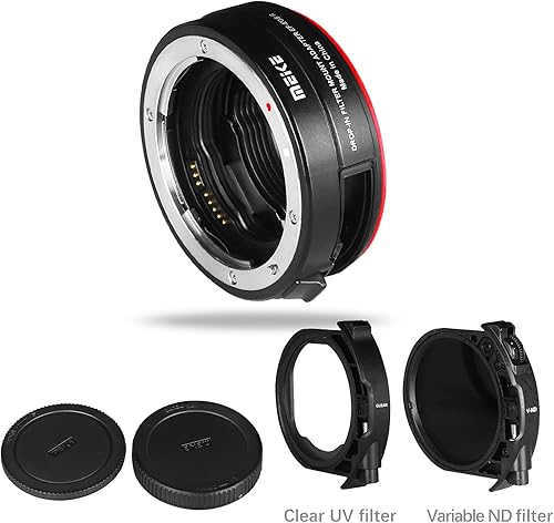 Miniatura 6 de Meike MK-EFTR-C VND - Adaptador de lente de montaje automático para Canon EF a EOSR con filtro ND variable y filtro UV para cámaras EOS R R5 R6 RP